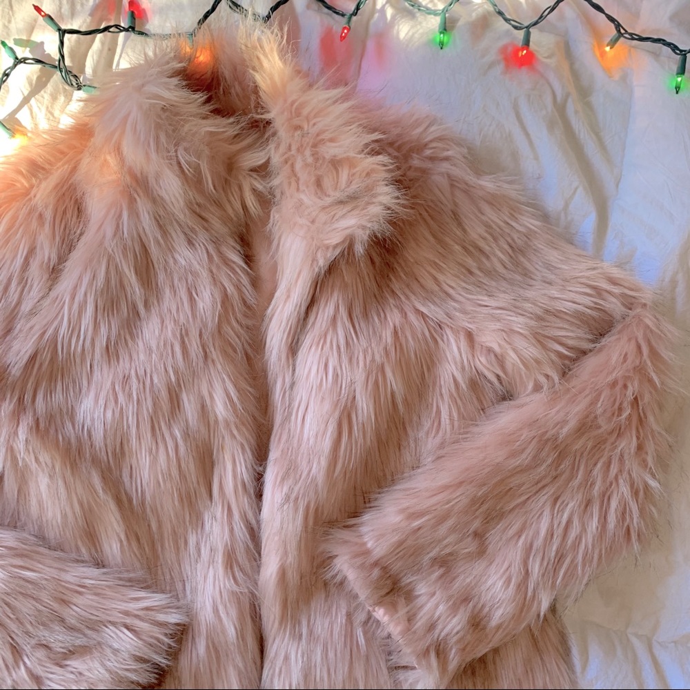 Fashion nova faux fur coat